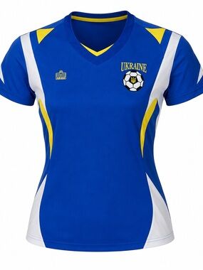 Admiral Women’s Ukraine Soccer Jersey Blue White Yellow Large Preowned